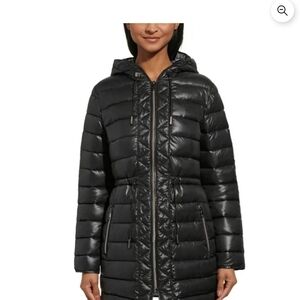 Kenneth Cole New York Women's Black Puffer Jacket